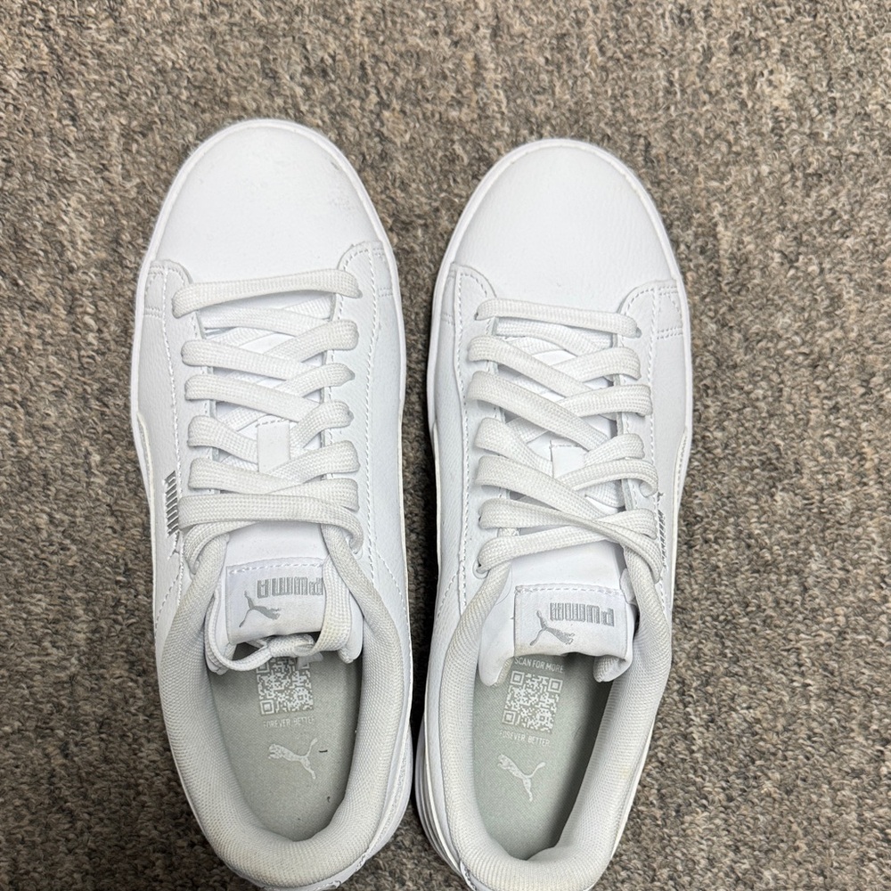 Puma Classic White Leather Sneakers